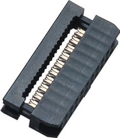 WCON 2.0 मिमी 2 * 10P IDC महिला कनेक्टर PBT 30% GF UL94V-0 फॉस्फोर कांस्य IDC केबल कनेक्टर्स