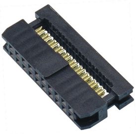 WCON 2.54mm 2 * 10P IDC सॉकेट कनेक्टर टर्मिनल वन साइड कॉन्टैक्ट PBT ब्लैक