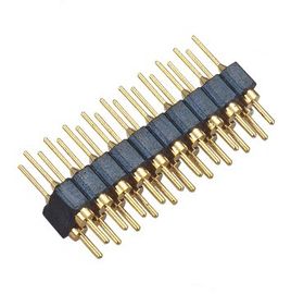 WCON 2.54 मिमी राउंड पिन हैडर स्ट्रेट PPS ब्रास H = 3.0 Mm L = 10.0 ब्लैक ROHS