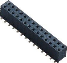 2.54 मिमी महिला हैडर कनेक्टर PA9T ब्रास फॉस्फोर कांस्य 3.0AMP