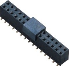 2.54 मिमी महिला हैडर कनेक्टर PA9T ब्रास फॉस्फोर कांस्य 3.0AMP