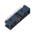 2.54 पिच बॉक्स हैडर कनेक्टर या PA9T ब्लैक इलेक्ट्रोप्लेटेड सेमी गोल्ड टिन