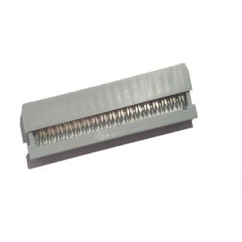 WCON 2.54 मिमी IDC सॉकेट 26P स्प्रिंग प्रकार W / T बम्प Sel.1U &quot;Au / Sn ROHS ग्रे