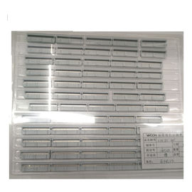 WCON 2.54 मिमी IDC सॉकेट 26P स्प्रिंग प्रकार W / T बम्प Sel.1U &quot;Au / Sn ROHS ग्रे