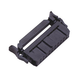 WCON 2.54mm 2 * 10P IDC सॉकेट कनेक्टर टर्मिनल वन साइड कॉन्टैक्ट PBT ब्लैक