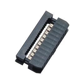 WCON 2.00mm IDC सॉकेट PBT ब्लैक आइडीपी रिबन केबल कनेक्टर्स बम्प फॉस्फोर ब्रॉन्ज के साथ