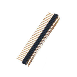 WCON 2.00mm 90 ° DIP राउंड पिन हैडर सिंगल रो ब्लैक कलर 1 * 32P H = 2.8 मिमी L = 11.8 मिमी
